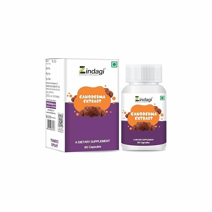 Zindagi Ganoderma Pure Extract Capsules - 60 Caps