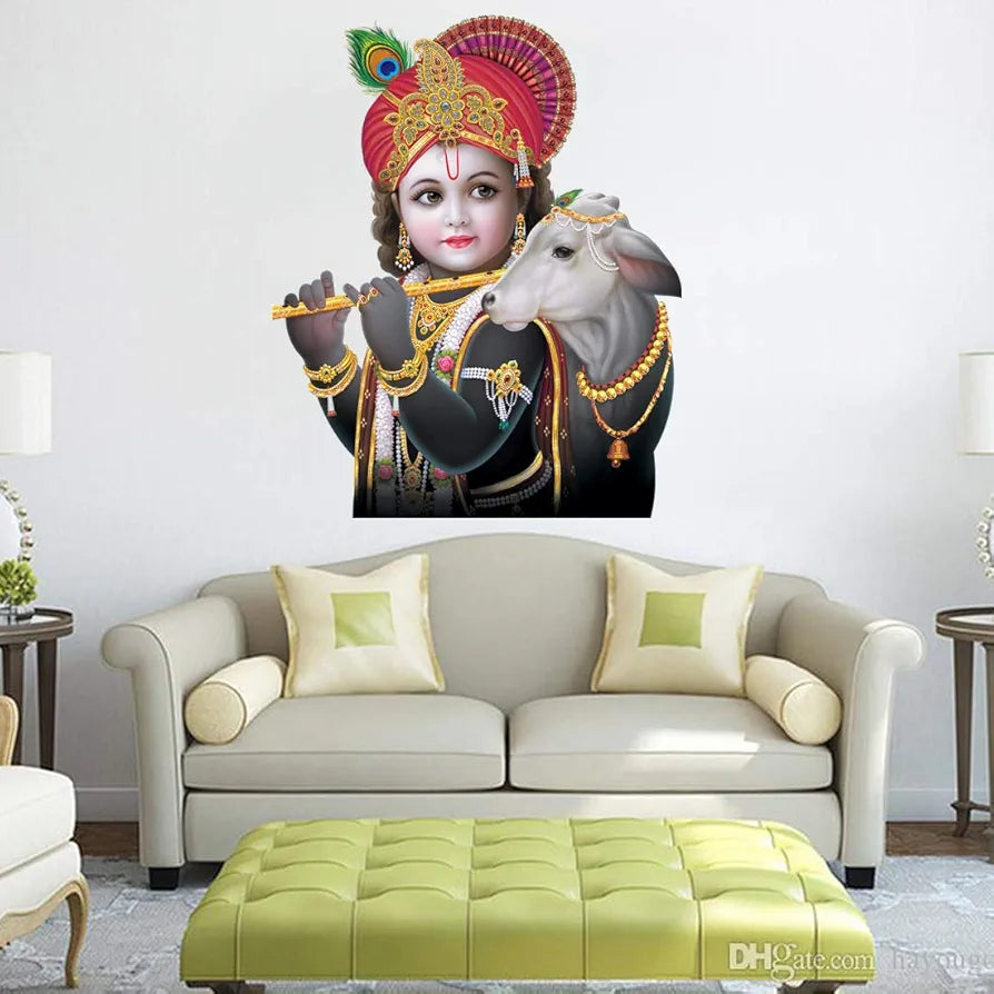 Rangoli White Glossy Vinyl Wall Sticker Premium Self-Adhesive Waterproof Parent-7 Design-24