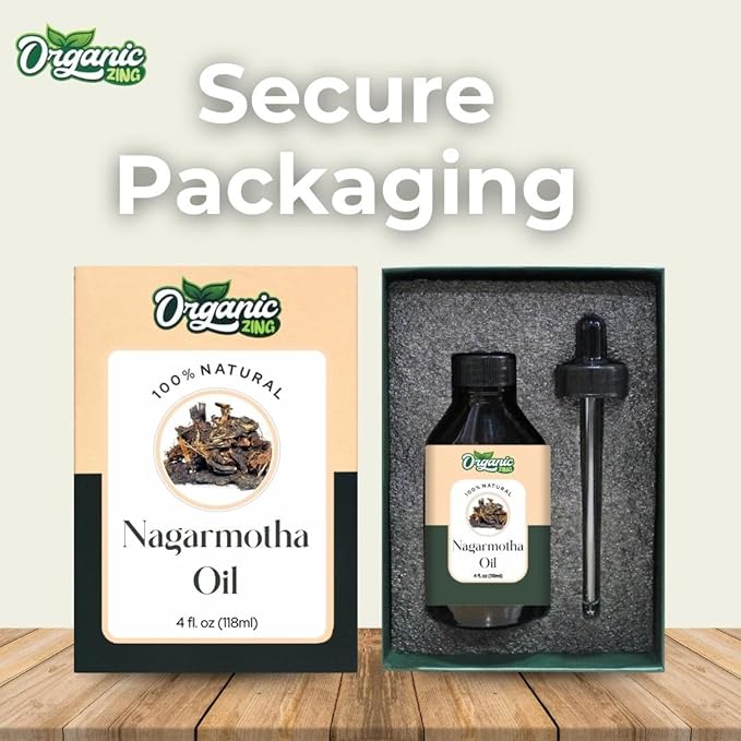Organic Zing Nagarmotha (Cyperus Scariosus) Oil | Essential Oil for Aroma, Diffuser, Skincare & Massage - 118 Ml
