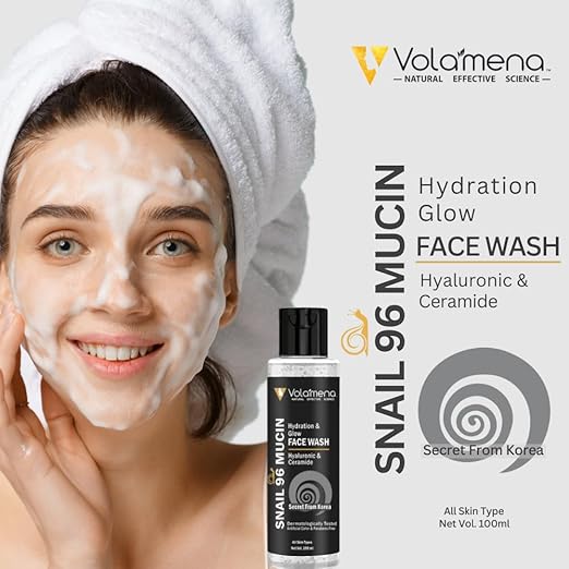 Volamena Snail Mucin Hydration & Glow Face Wash - 100 ml