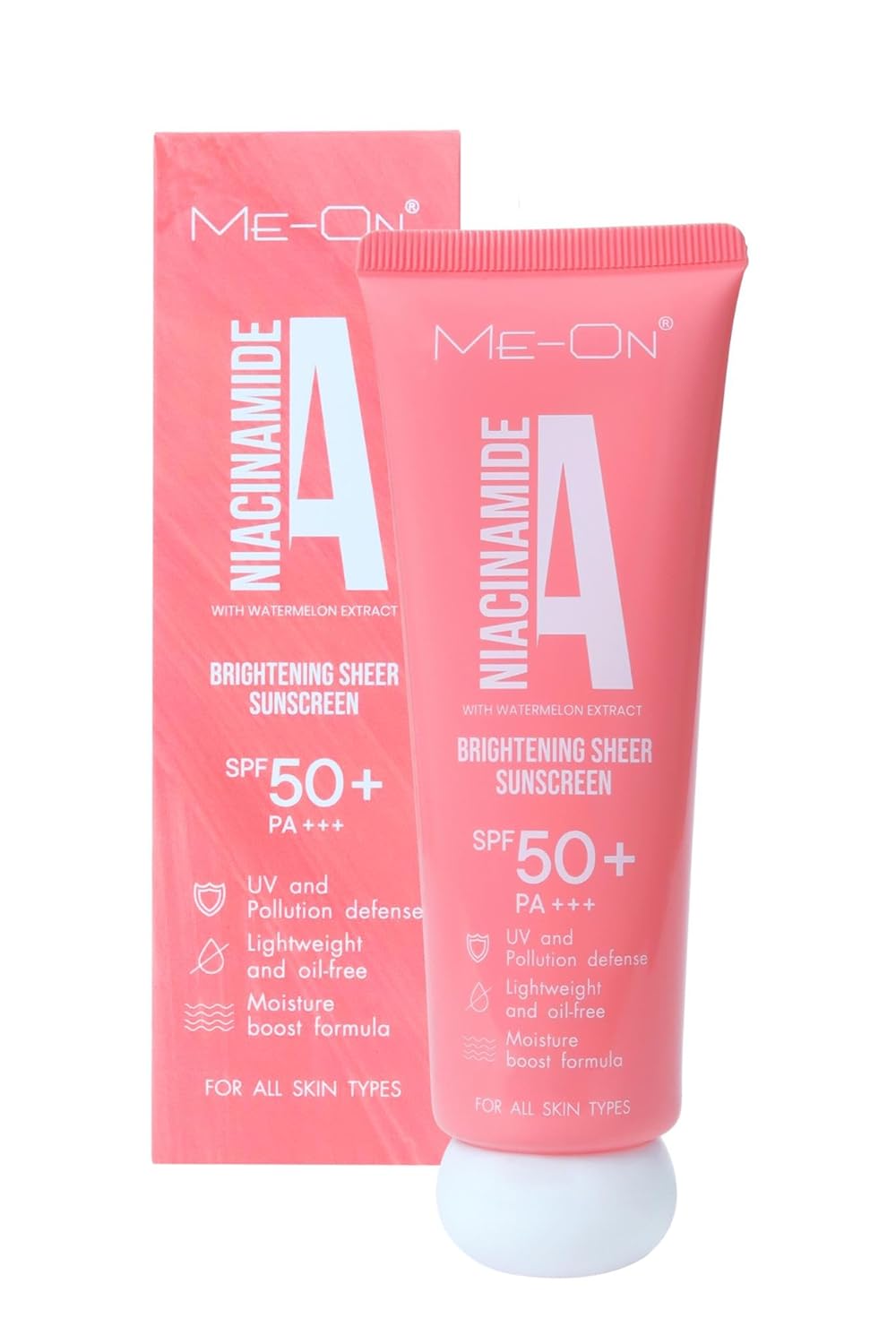 ME-ON Sunscreen SPF50 +++ (Niacinamide, 50, Sun Protection Factor (SPF))