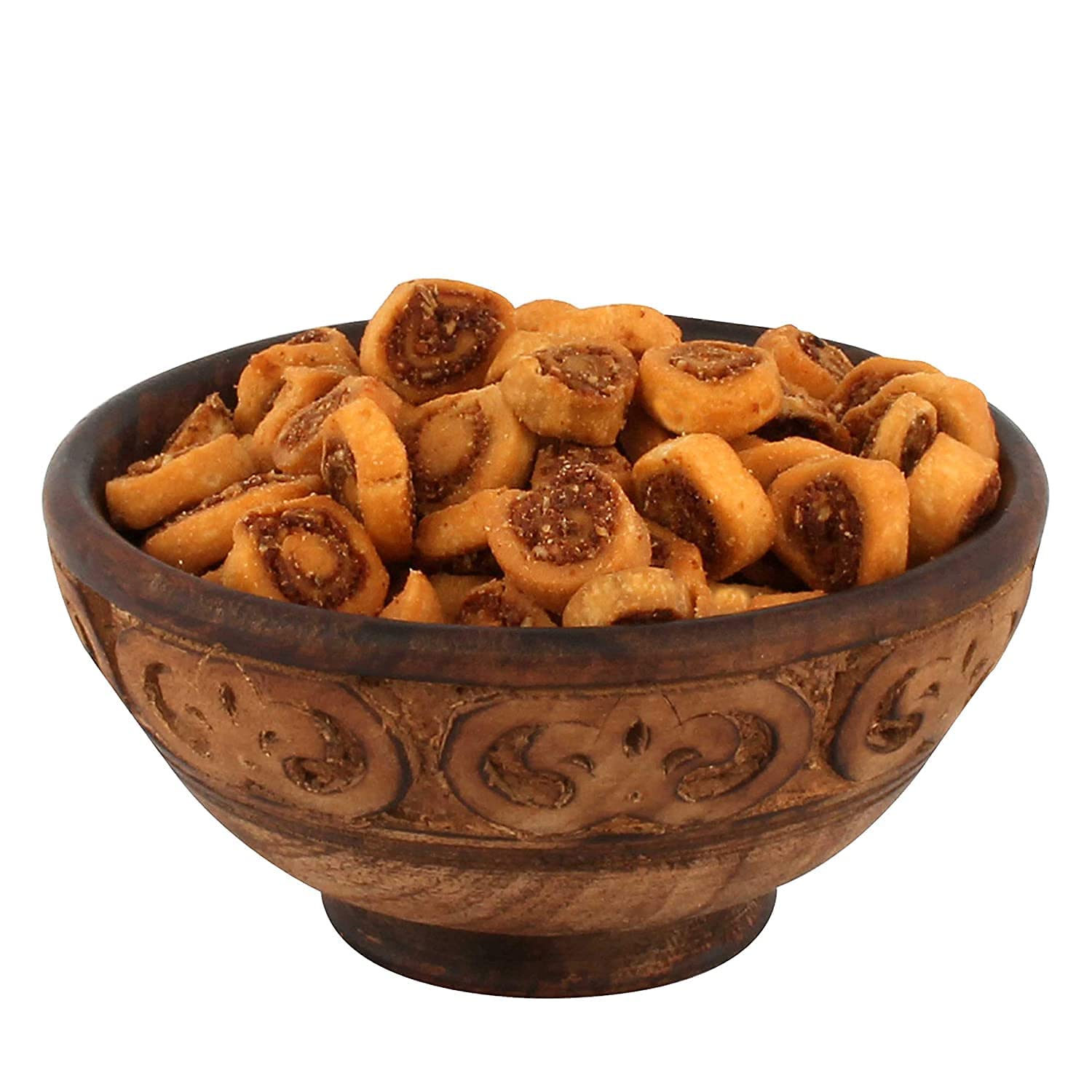 NUTRIZAIKA Gujrati Mini Bhakarwadi | Healthy Snacks for Adults & Kids | Gluten Free | Crunchy and Tasty Gujrati Bhakarwadi Ready to Eat Masala Flavor