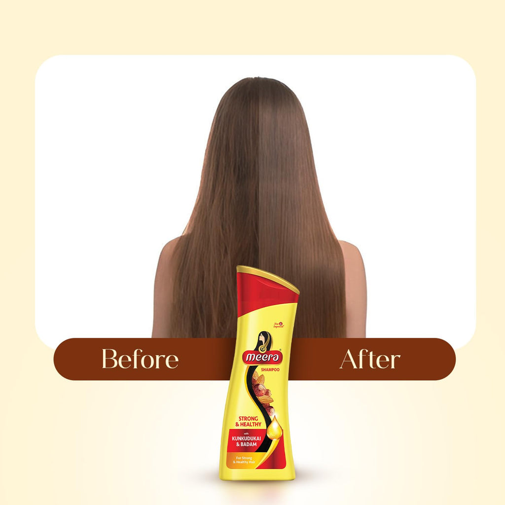 Meera Strong & Healthy Shampoo, 180ml, Yellow