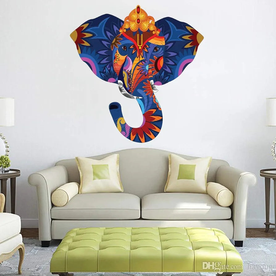 Rangoli White Glossy Vinyl Wall Sticker Premium Self-Adhesive Waterproof Parent-7 Design-22