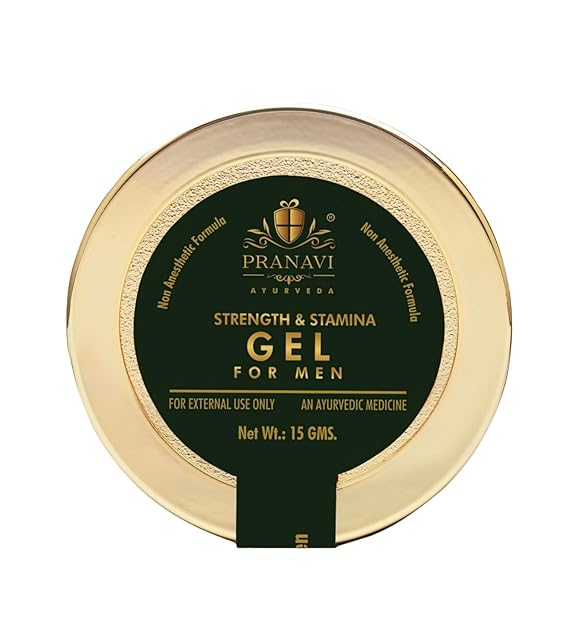 Pranavi Ayurveda Premium Strength & Stamina Gel for Men | 15 Gms
