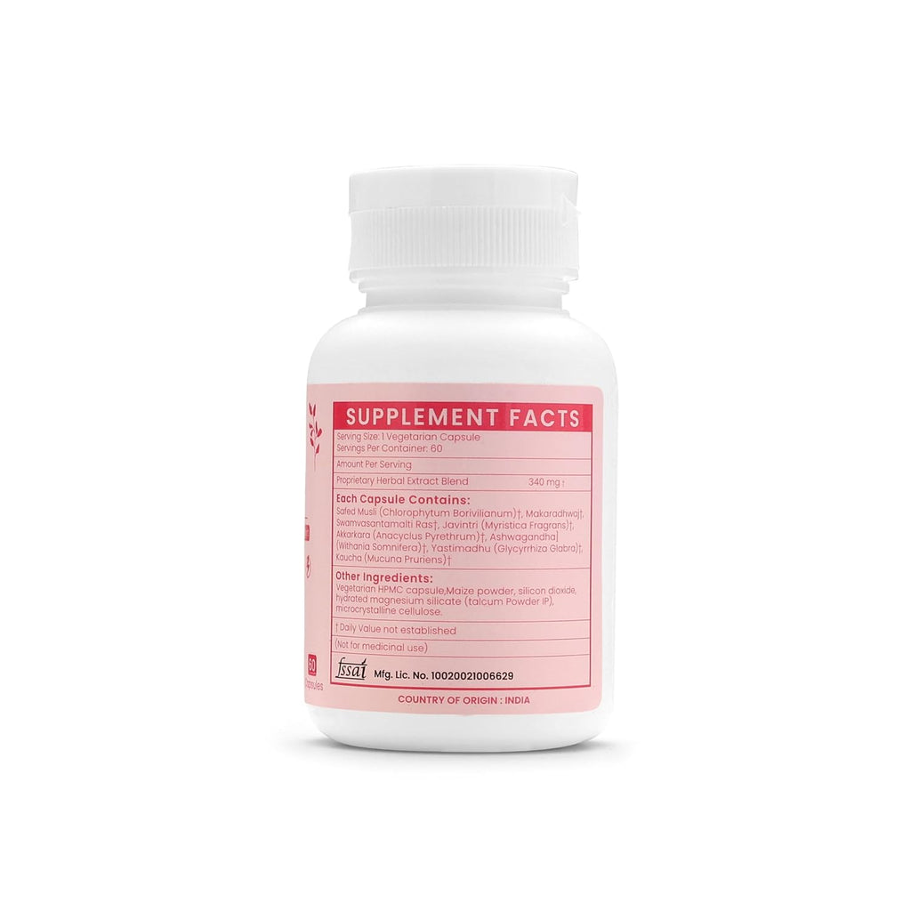 Ayurleaf Herbals - Femogra Extract Blended Capsules 340 Mg | 60 Veggie Capsules for Women