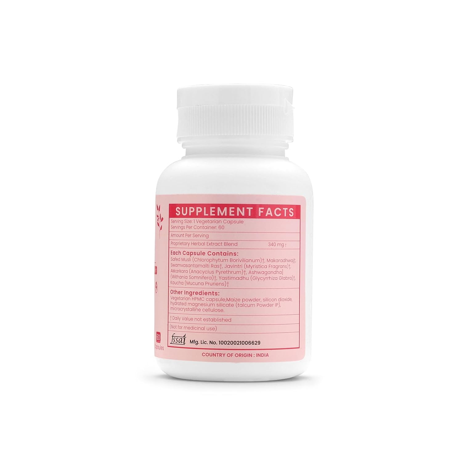 Ayurleaf Herbals - Femogra Extract Blended Capsules 340 Mg | 60 Veggie Capsules for Women