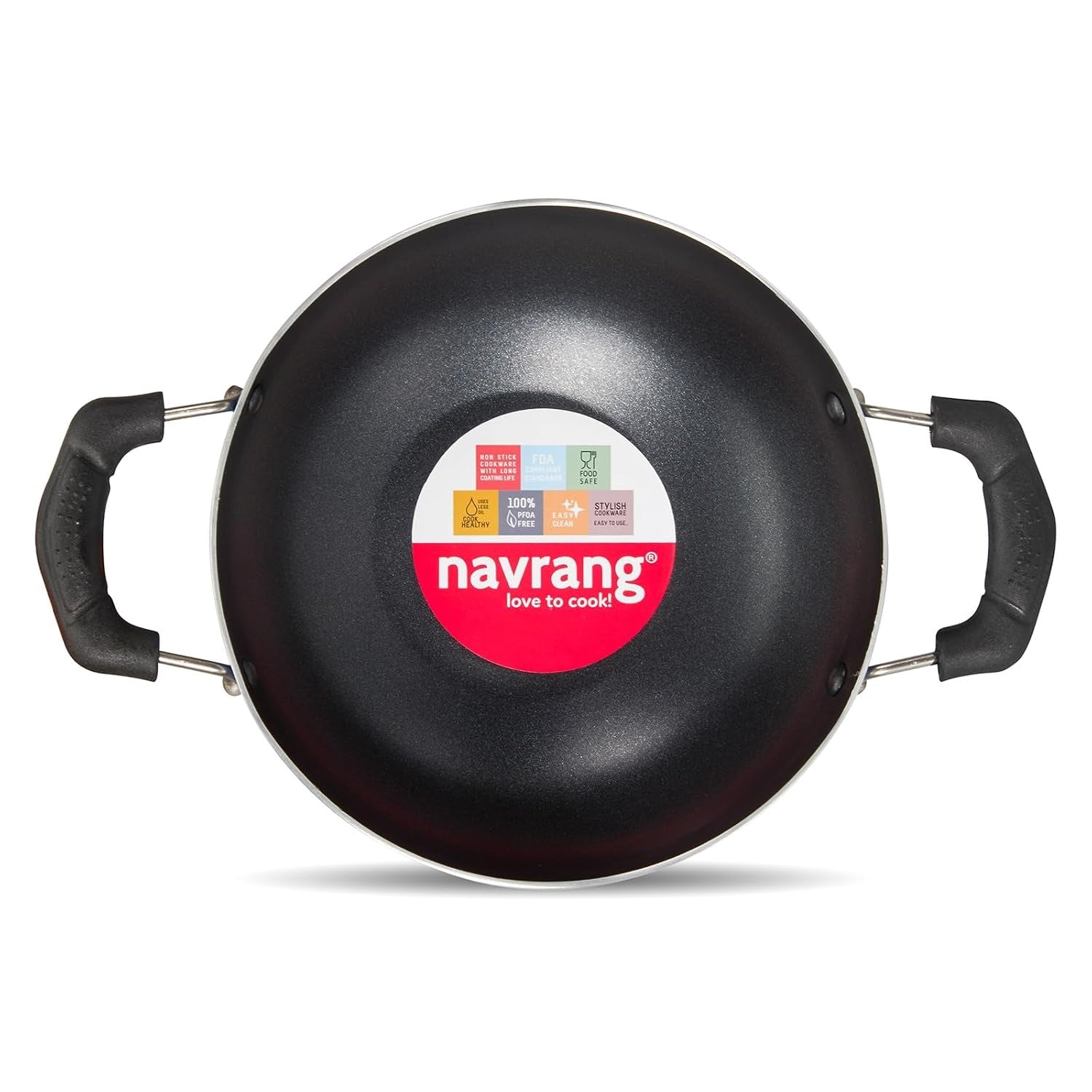 Navrang Non-Stick Gift Set Tawa & Kadai Blue 2 Pcs