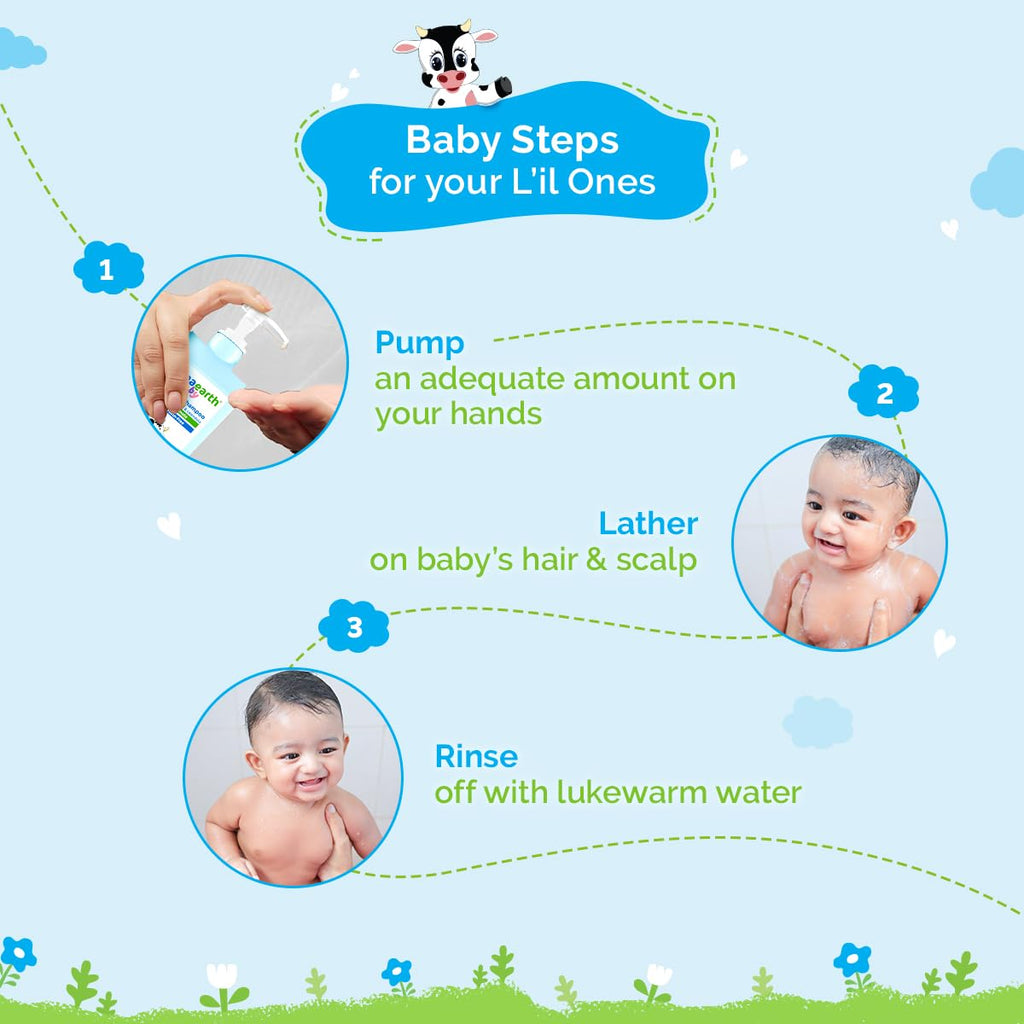 Mamaearth Milky Soft Shampoo For Babies - 400 ml | Infused with Oats, Milk and Calendula | Gently Cleanses Hair, Balances Scalp pH & Makes Hair Soft & Smooth