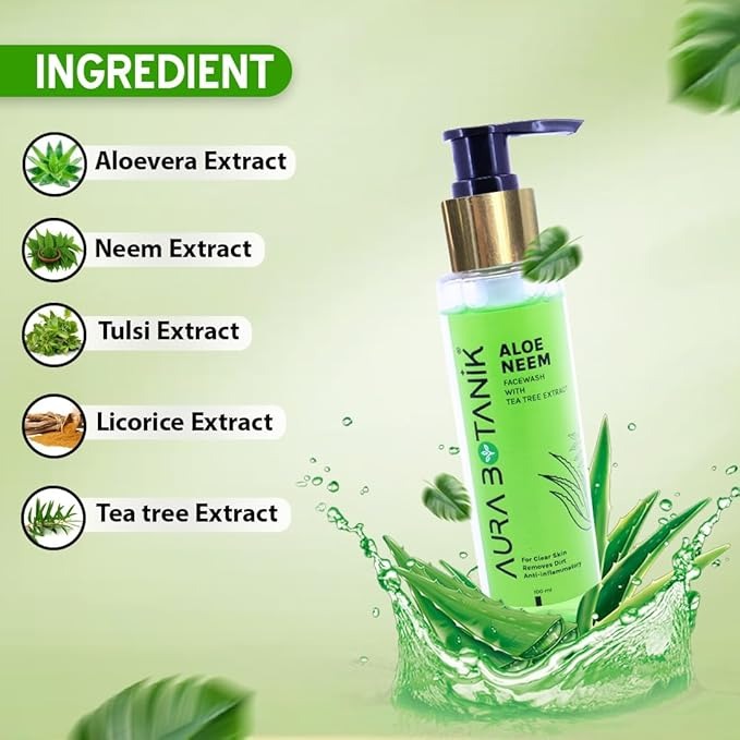 Aura Botanik Aloe Neem Facewash - 100 ml