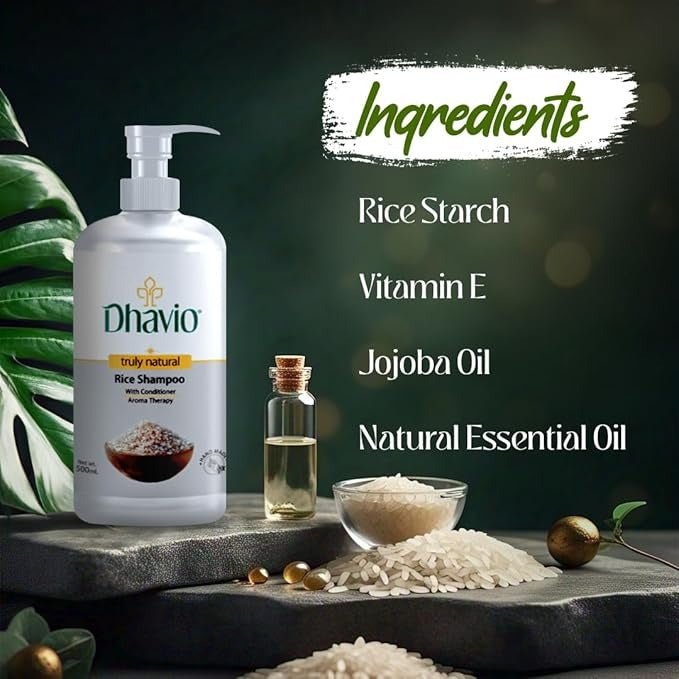 Dhavio Rice Shampoo - 500 ml