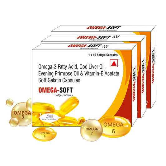 Knoll Healthcare Omega 3 Fish Oil 700 Mg For Men And Women Antioxidant & Energy,Stamina & Immunity & Maintains Bone & Joint Health,Fatty Acid,Epa 360 Mg Dha 240 Mg (3X Strips),3 Count,10 Capsules