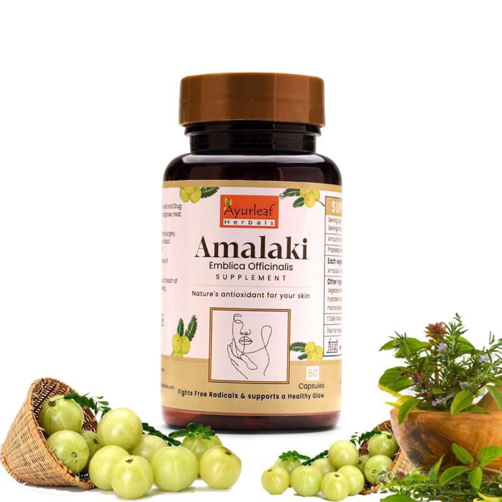 Ayurleaf Herbals Amalaki Capsules - 60 Caps (Pack of 2)