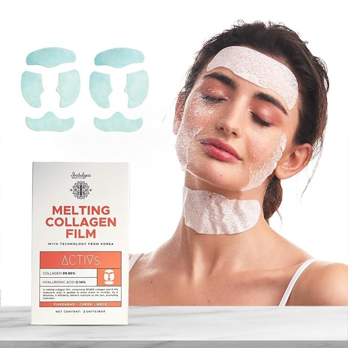 Indulgeo Essentials Melting Collagen Sheet Mask For Hydrated & Tightened Skin - Pack of 2