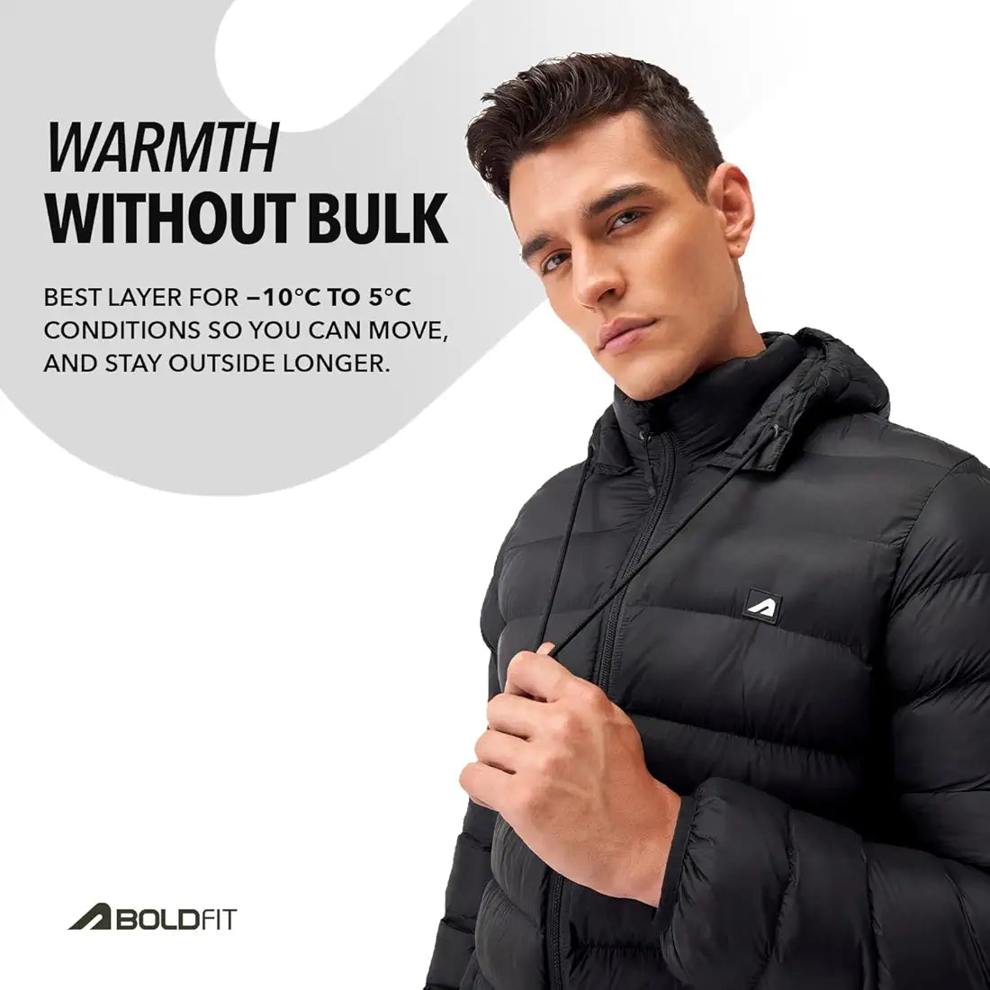 Boldfit Jacket For Men Winter Wear Nylon Winter Standard Length Jacket