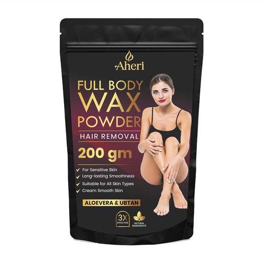 Wax Powder for Women & Men 200 gm | Herbal Wax for Hair Removal | Aloevera Powder Wax for Full Body, Bikini, Hands, Legs & Arms | Chemical-Free Hair Removal - Pack of 1