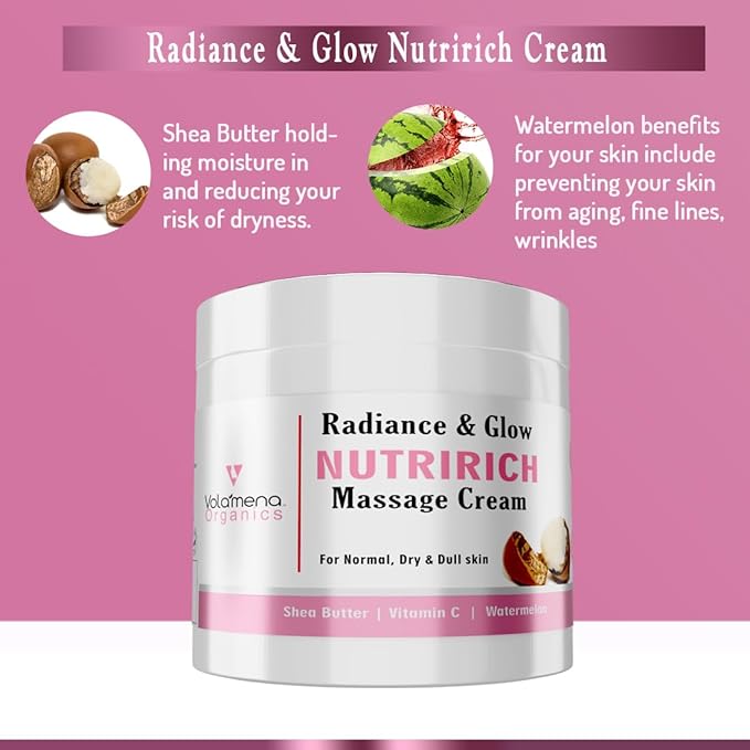 Volamena Radiance & Glow Massage Cream For Face - 100 ml