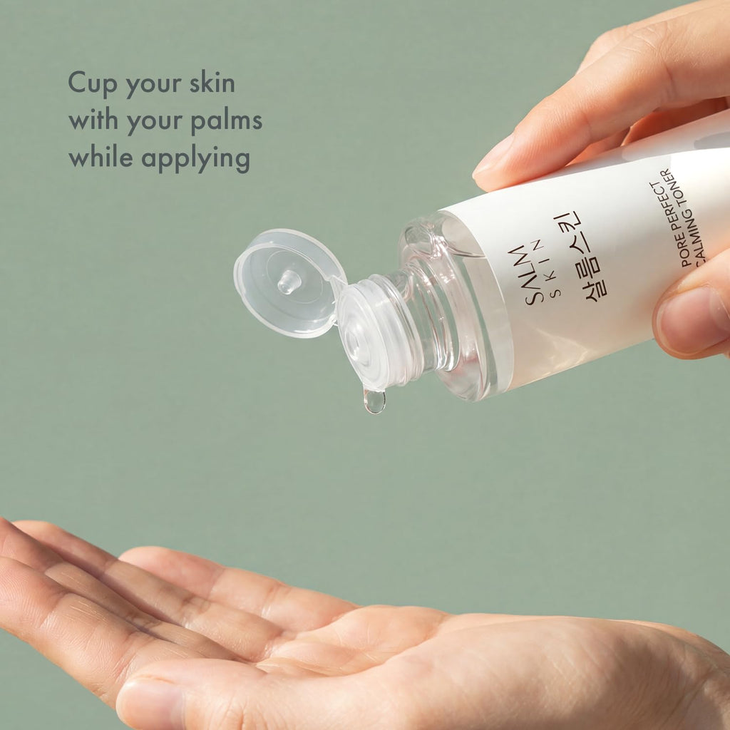 Salm Skin Pore Perfect Calming Toner (100ml) | Korean Toner for Hydration & Tightening Open Pores | Moisturises Skin & Restores Skin's Natural Balance