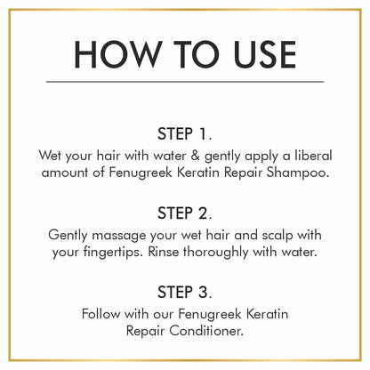 Nuerma Science Keratin Repair Fenugreek (Methi) Shampoo for Hair Fall & Dandruff Control