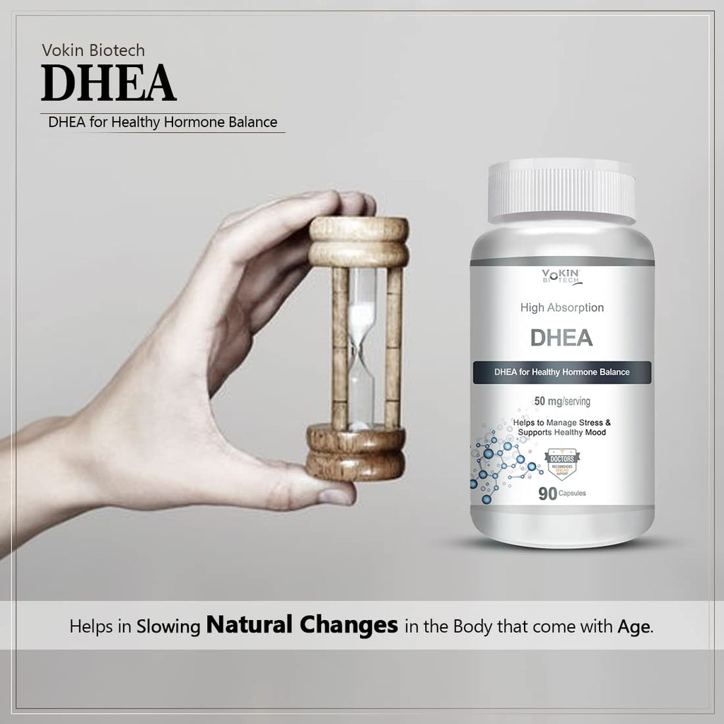 Vokin Biotech DHEA 50mg | Supports Healthy Mood | 90 Capsules