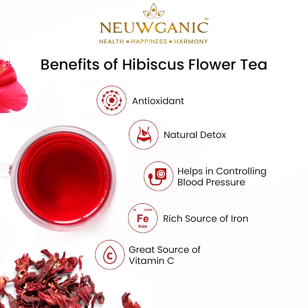 Neuwganic Hibiscus Flower Tea - 100 Grams