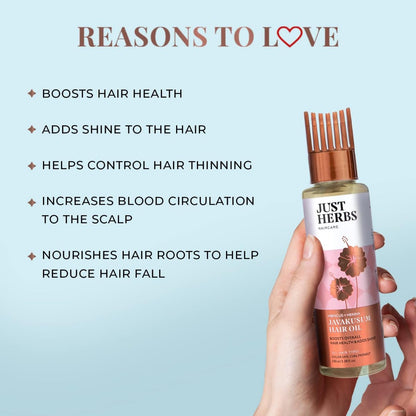Just Herbs Javakusum Hair Oil - 100 ml
