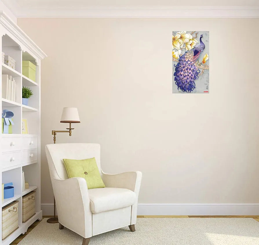 Rangoli Peacock Wall Sticker 12x18 Sheet – Elegant Self Adhesive Design-3