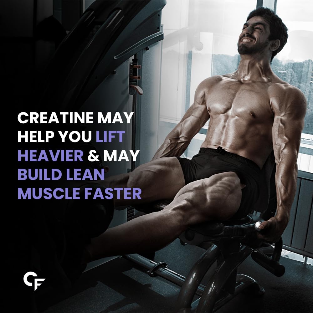Carbamide Forte Creatine Mono Hydrate Powder | Micronized Monohydrate 100gm | Creatine Supplement for Lean Muscle Volumization, Strength & Energy - Unflavoured Powder - 33 Servings - 100g