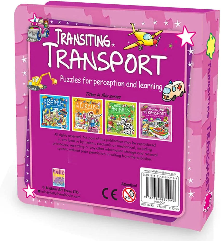 Hello Friend My First Transport Puzzle Board Book for Kids