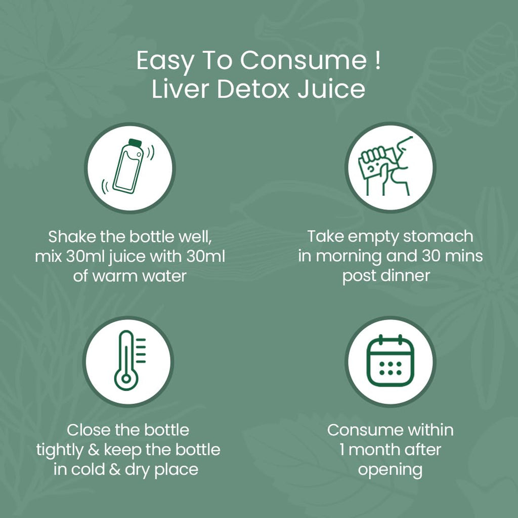 KRISHNA'S HERBAL & AYURVEDA Liver Detox Juice, Strengthens & Improves Digestion, Natural Rejuvenator & Liver Detoxifier, No Artificial Colors or Flavors, 1000 Ml - (Pack of 1)