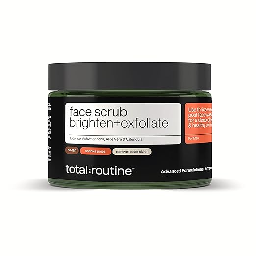 Total Routine Multi Action Brightening Face Scrub for Men - 50 ml