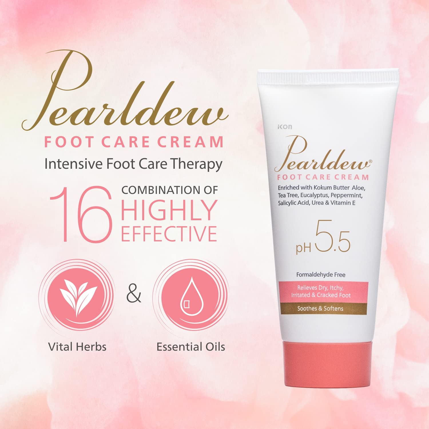 Pearldew Foot Care Cream - 60 Gms | Pack of 4