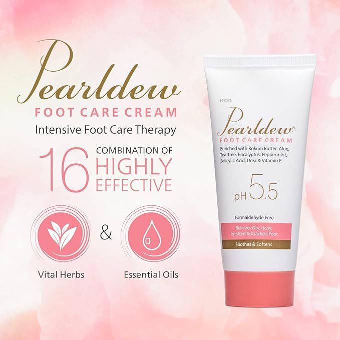 Pearldew Foot Care Cream - 60 Gms | Pack of 2