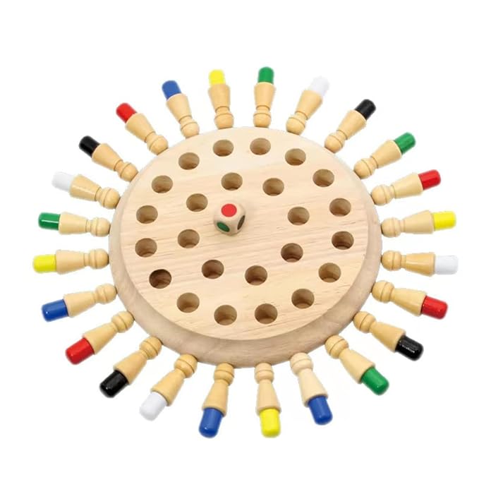 Kidology Wooden Memory Match Stick Chess Game Color Memory Chess