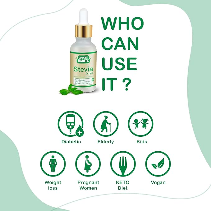Organic Habits Stevia Drops - 30 ml