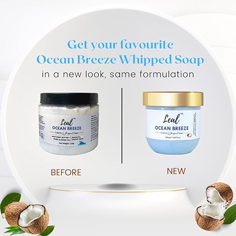 Leal Cosmetics Whipped Soap Ocean Cream Body Wash - 160 gms