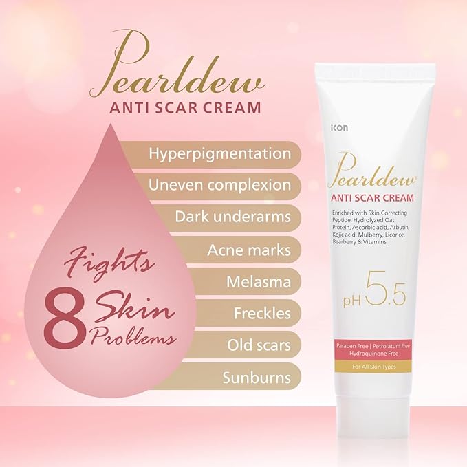 Pearldew Anti Scar Cream - 25 Gms | With Aloe Vera, Carrot, Bearberry | Pack of 4