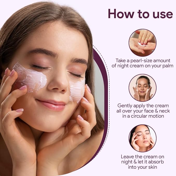 Vamp Beauty Kojic Acid Skin Whitening Night Cream - 50 Gms