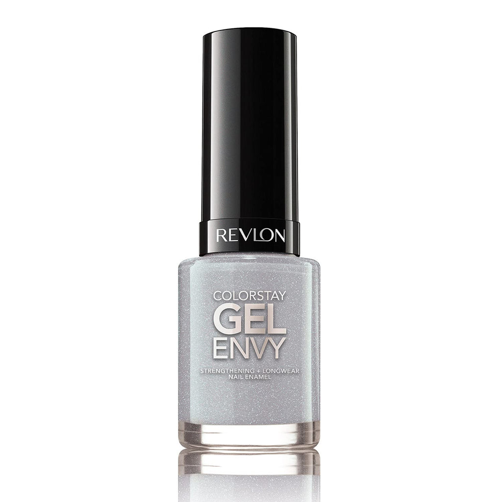 Revlon ColorStay Gel Envy Longwear Nail Polish, with Built-in Base Coat & Glossy Shine Finish, in Blue/Green, 345 Lucky Us, 11.7 ml