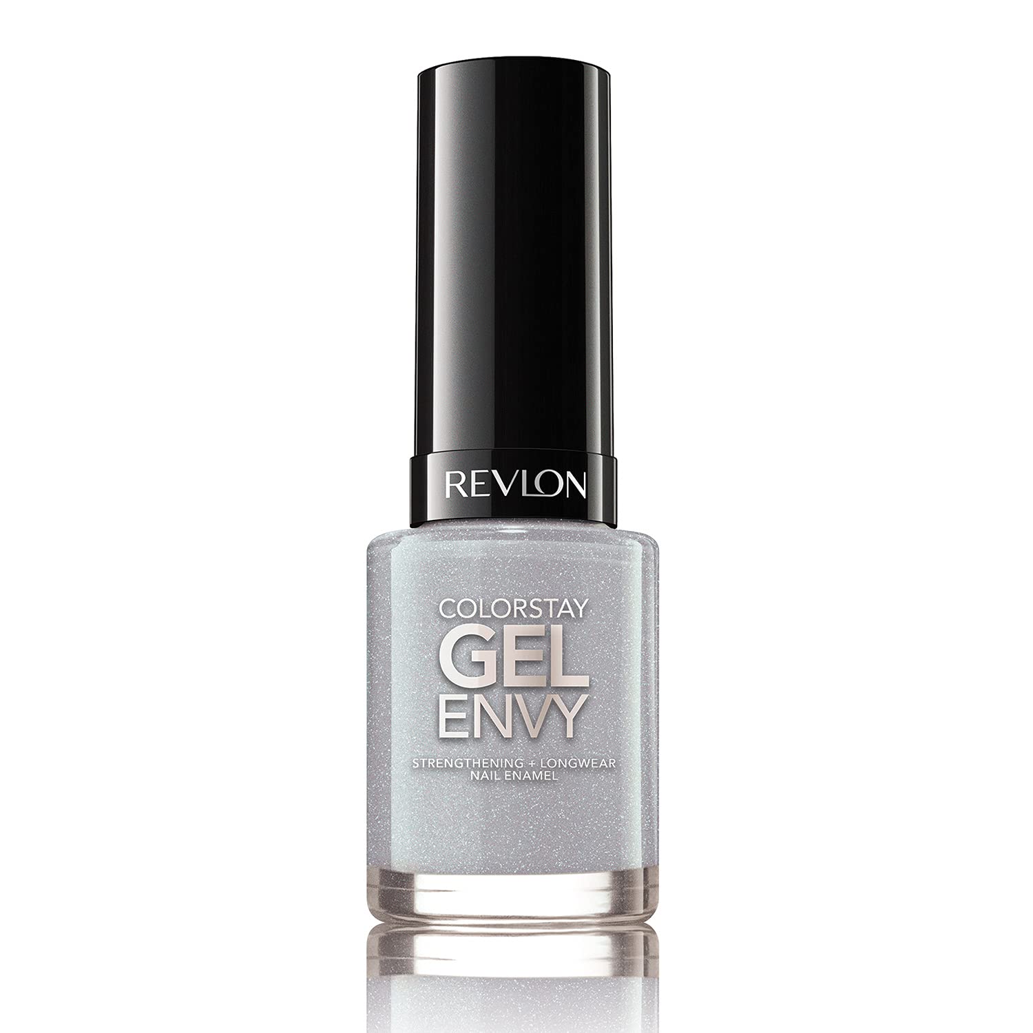 Revlon ColorStay Gel Envy Longwear Nail Polish, with Built-in Base Coat & Glossy Shine Finish, in Blue/Green, 345 Lucky Us, 11.7 ml