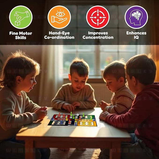 Wembley 6 in 1 Classic Board Game for Kids & Adults