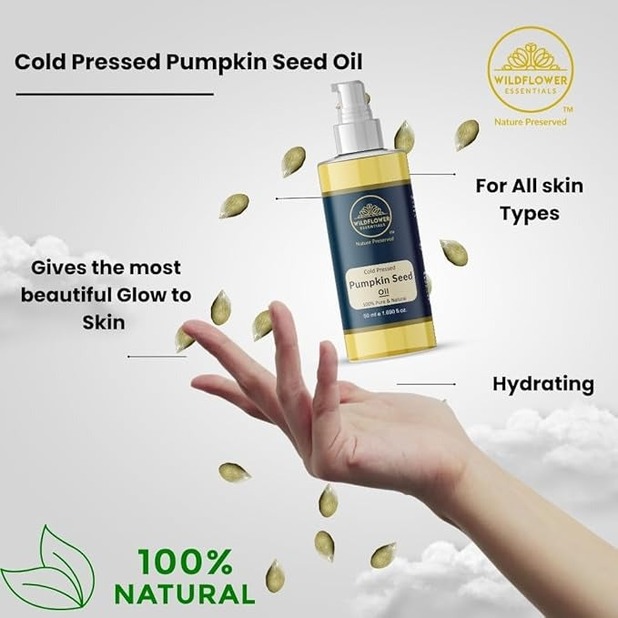 Wildflower Essentials Pumpkin Seed Oil Cold Pressed - 50 ml
