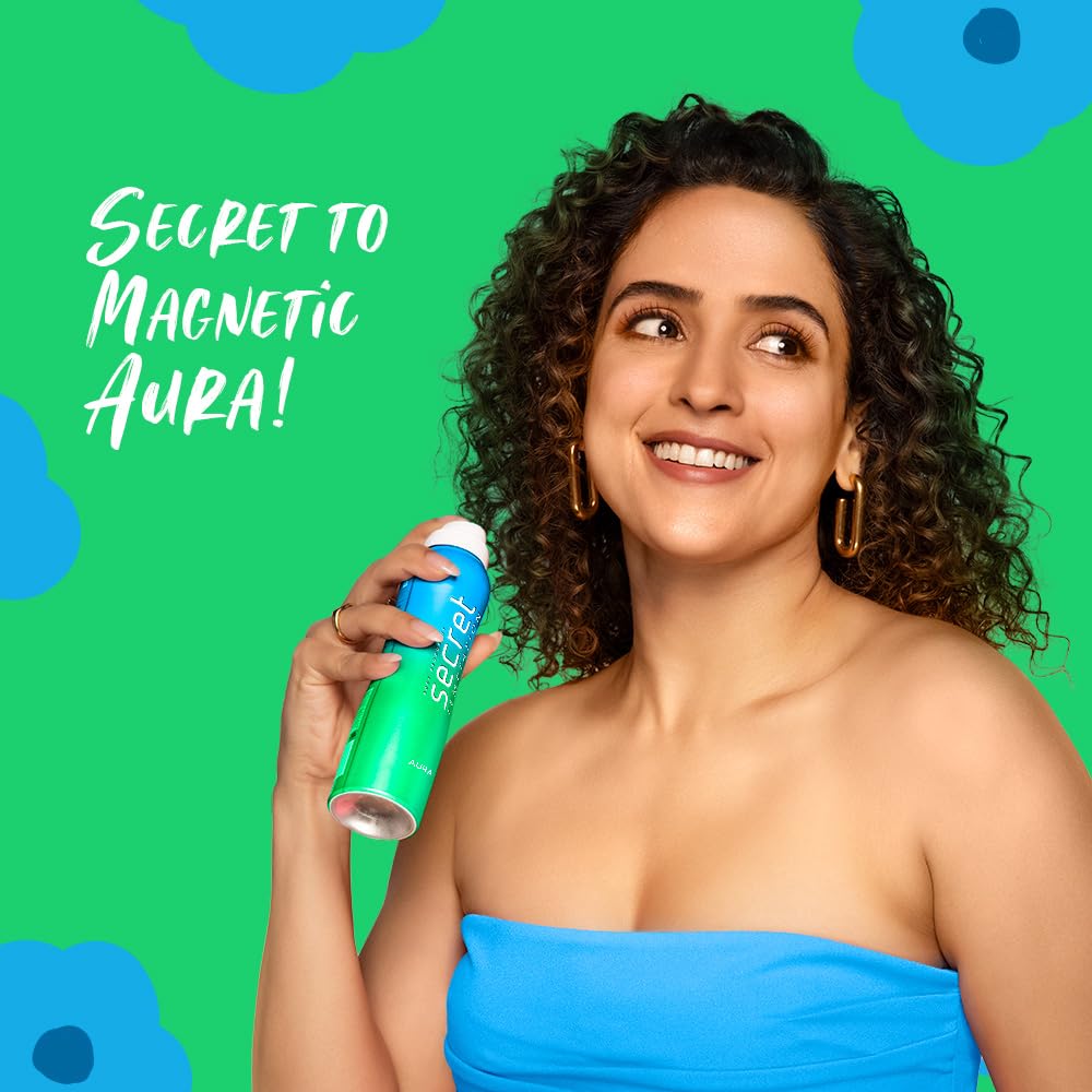 Secret Temptation Aura Deodorant for Women 150ml | Citrus Aquatic Fragrance | White Peach & Mandarin | Long-Lasting Freshness | Ideal Daytime Womenâ€™s Deo