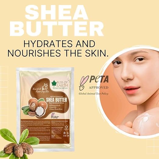 Bliss of Earth Organic Ivory Shea Butter - 200 gms