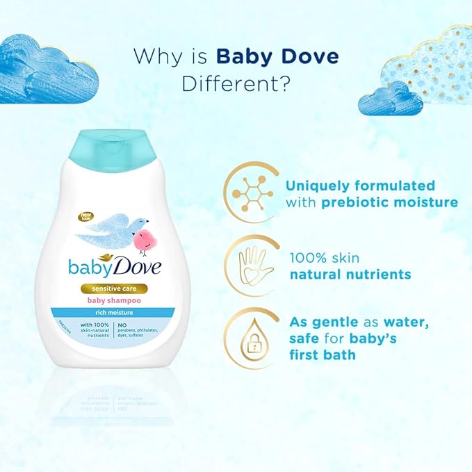 Baby Dove Shampoo Mild No Tears Rich - 200 ml