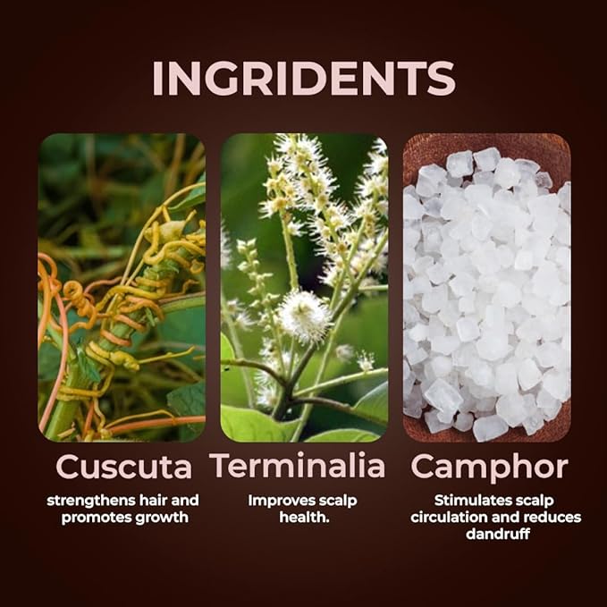 Herbmagic Natural Cuscuta & Terminalia Hair Growth Oil - 200 Ml
