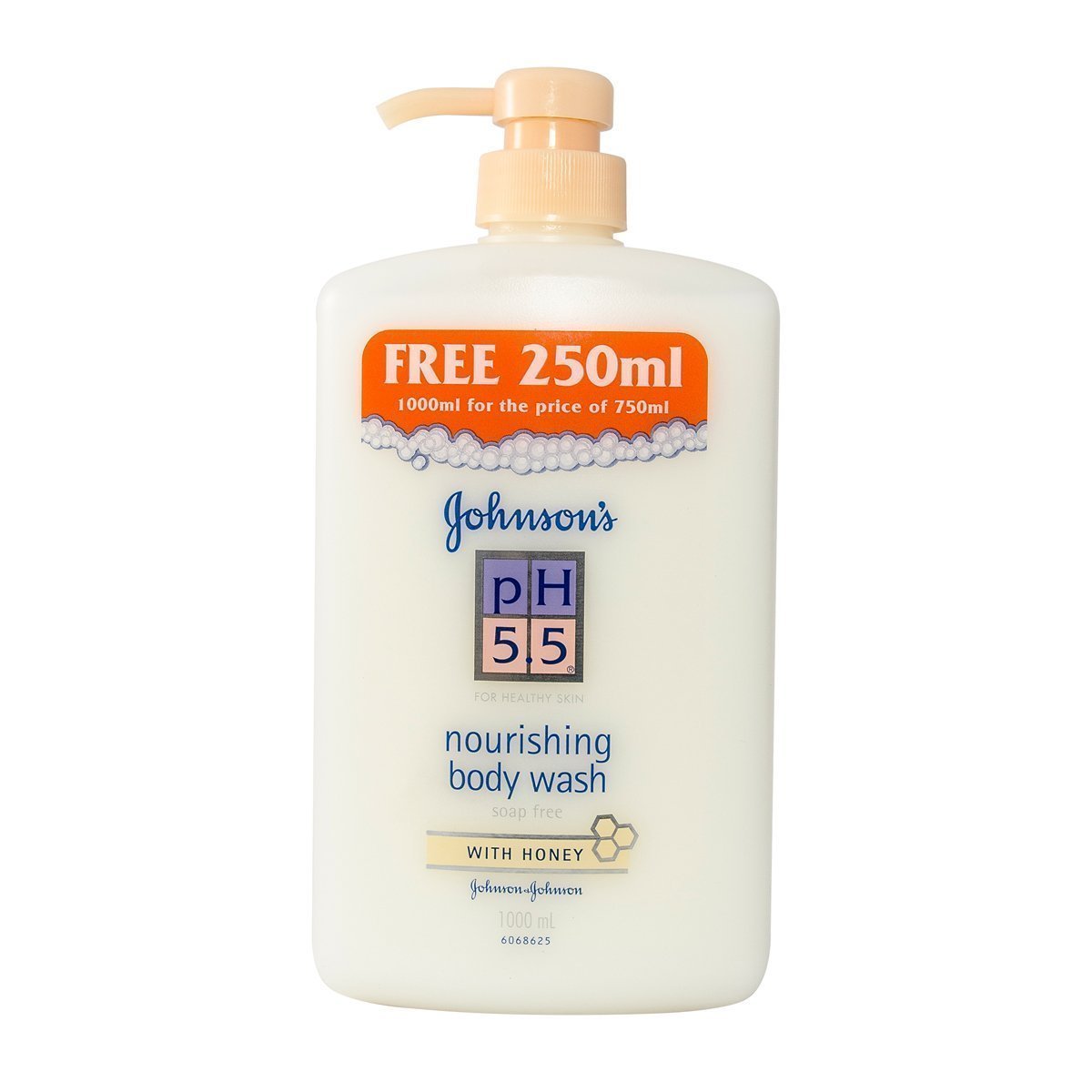 Johnson's pH 5.5 Healthy Skin Body wash with Honey - 1000 ml