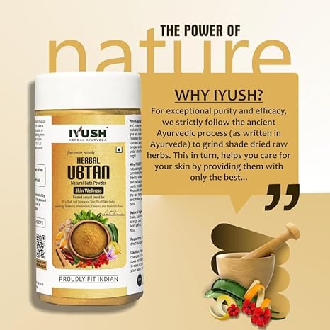 Iyush Herbal Ayurveda Ubtan Powder Each - 100 gms (Pack of 2)