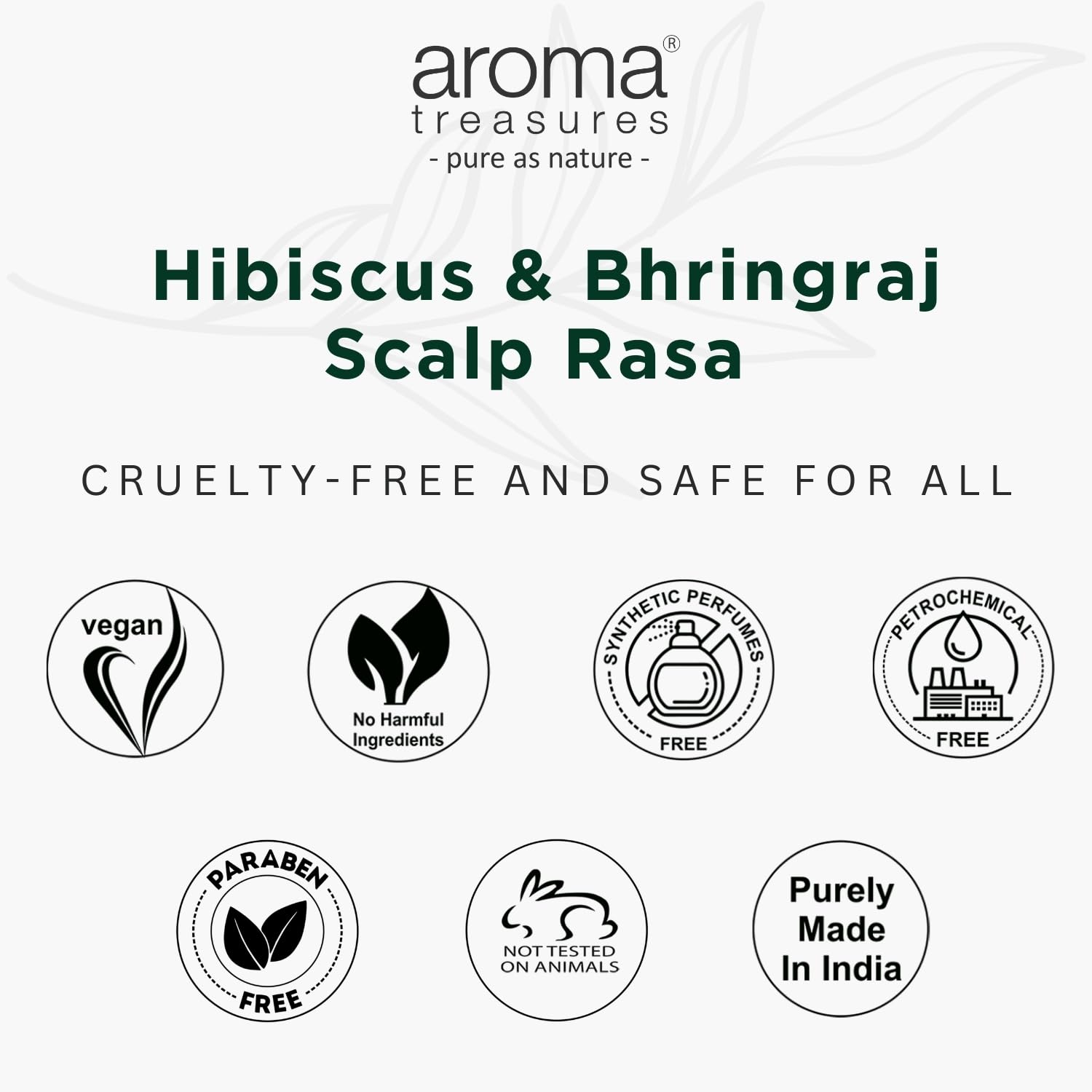 Aroma Treasures Hair Growth Serum For Scalp (Spray), Hibiscus & Bhringraj Scalp Rasa, Controls HairFall & Boosts New Hair Growth, In-Vivo Tested, For Men & Women, Non-Sticky, Water-Based Formula (60ml)
