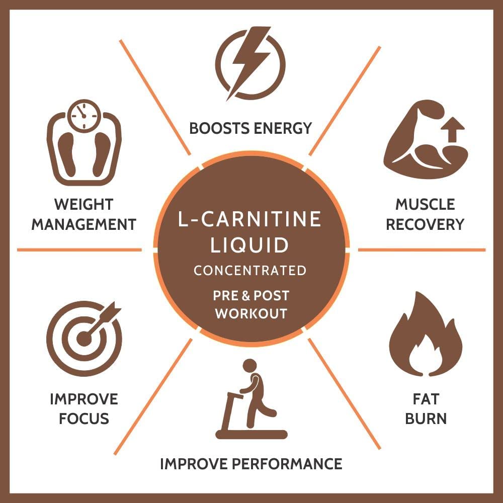 Carbamide Forte L Carnitine Liquid 1500mg | L-Carnitine Liquid With Vitamins | L'Carnitine Supplement For Pre & Post Workout To Suppoer Energy, Recovery & Metobolism | Citrus burst Flavor - 500ml
